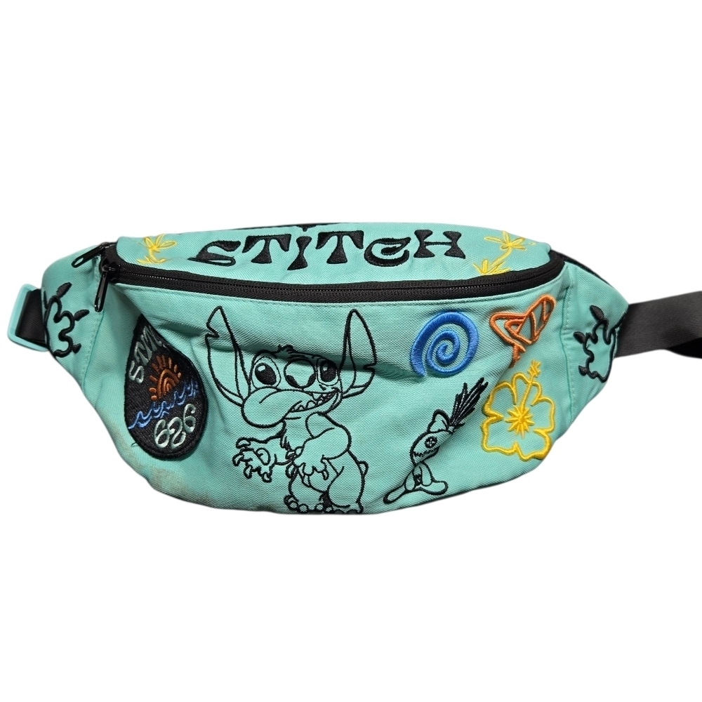 2024 Disney Lilo & Stich And Scrump Green Belt Bag